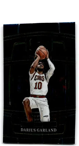 Darius Garland basketball card from 2021 Panini Select Blue series for Cavaliers