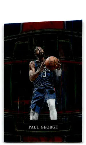 Original gloss Panini Select Blue Paul George basketball card for Clippers product