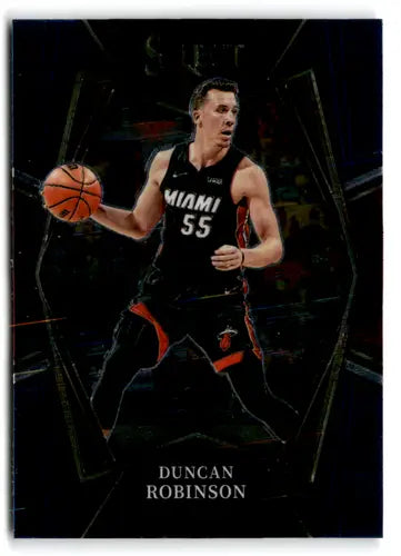 Original gloss Duncan Robinson basketball card from 2021 Panini Select Blue series
