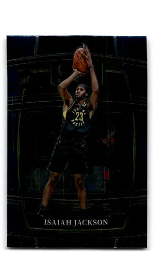 Basketball card featuring Isaiah Jackson from Panini Select Blue 2021 Pacers Concours
