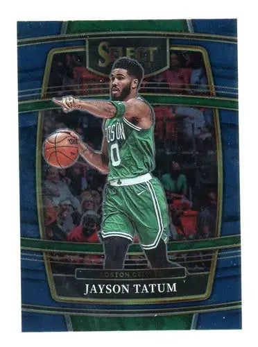 Original gloss Panini Select Blue Jayson Tatum basketball trading card in product 2021 Panini Select