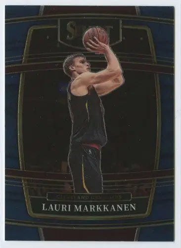 Lauri Markkanen basketball trading card from Panini Select Blue in 2021 Panini Select collection