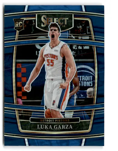 2021 Panini Select Blue Prizms #22 Luka Garza NM Near Mint Pistons Conc ID:65490 - Basketball Card Single