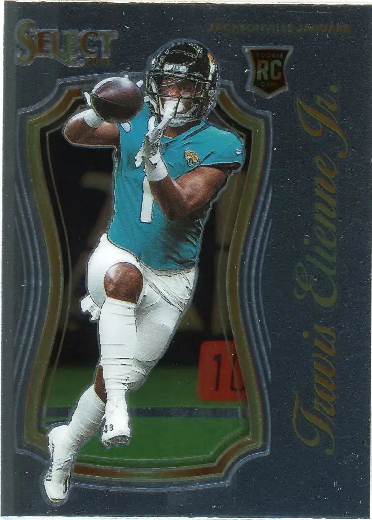 2021 Panini Select Certified Rookies #SCR-8 Travis Etienne Jacksonville Jaguars - Football Card Single