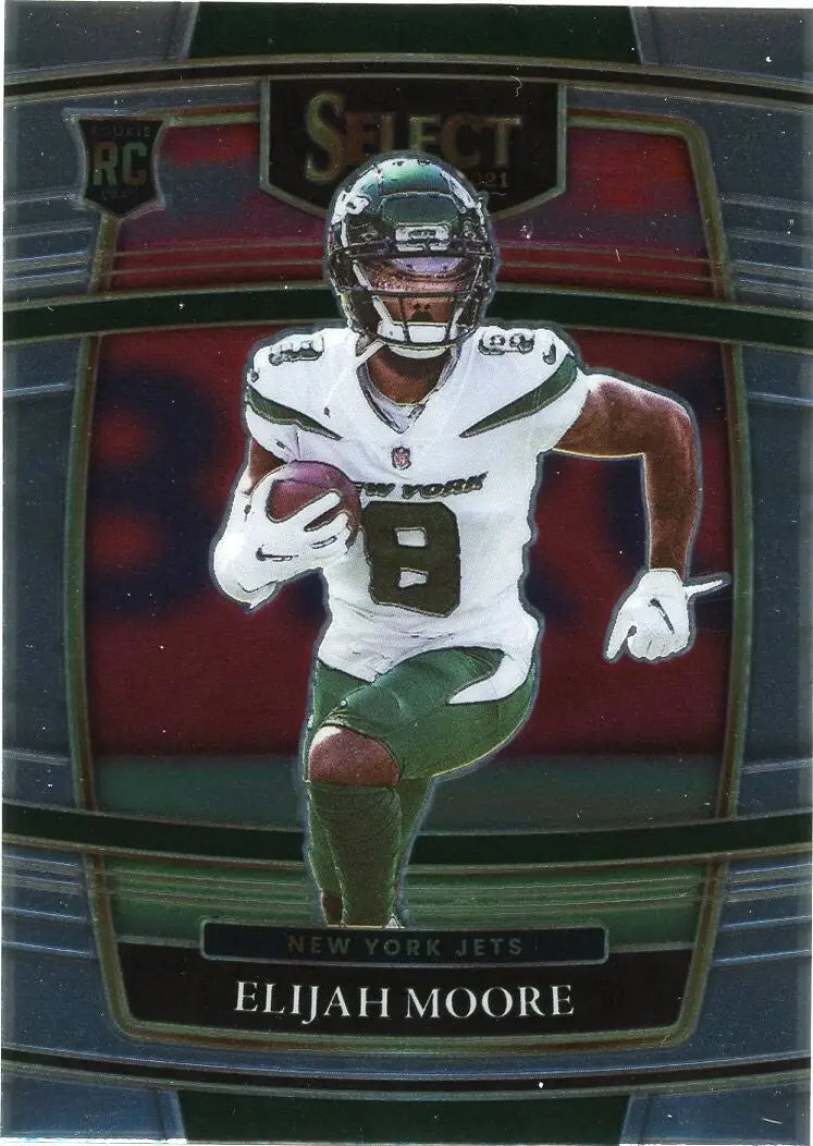 2021 Panini Select Concourse #56 Elijah Moore Rookie New York Jets Football Card