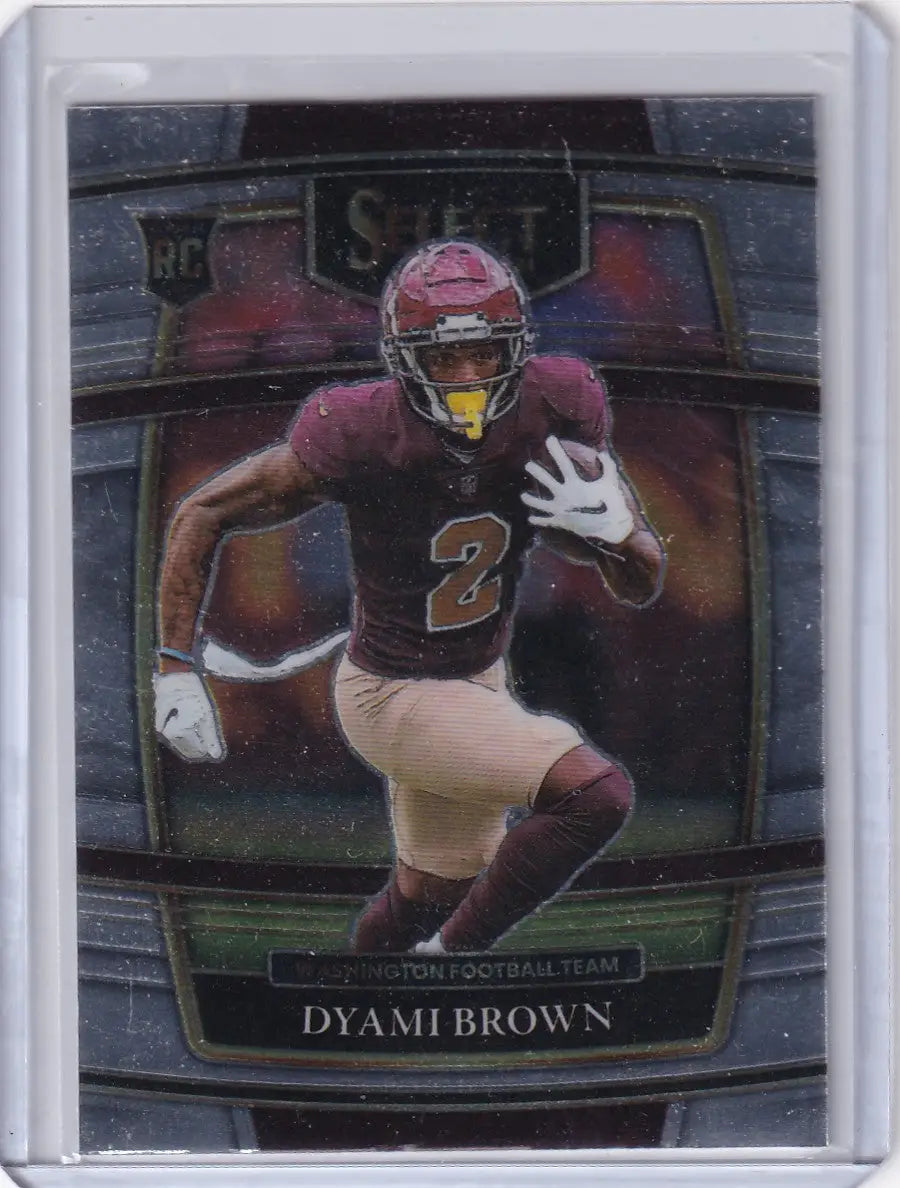 2021 Panini Select Concourse #67 Dyami Brown - Washington Commanders - Football Card Single