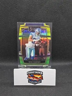 2021 Panini Select - Concourse Simi Fehoko #83 Green & Yellow Prizm Die-Cut (RC) - Football Card Single