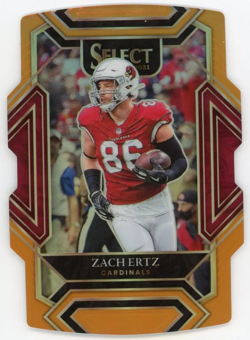2021 Panini Select Orange Die Cut Club Level /249 #228 Zach Ertz Cardinals Card - Football Card Single