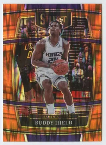 2021 Panini Select Orange Flash Prizms #1 Buddy Hield NM-MT Sac Kings C ID:48184 - Basketball Card Single