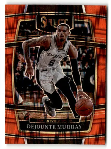 Dejounte Murray basketball trading card from Panini Select Orange Flash series