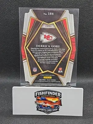2021 Panini Select - Premier Level Derrick Gore #184 Green & Yellow Prizm... - Football Card Single