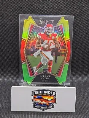2021 Panini Select - Premier Level Derrick Gore #184 Green & Yellow Prizm... - Football Card Single