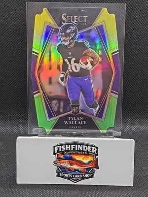 2021 Panini Select - Premier Level Tylan Wallace #178 Green & Yellow Prizm... - Football Card Single