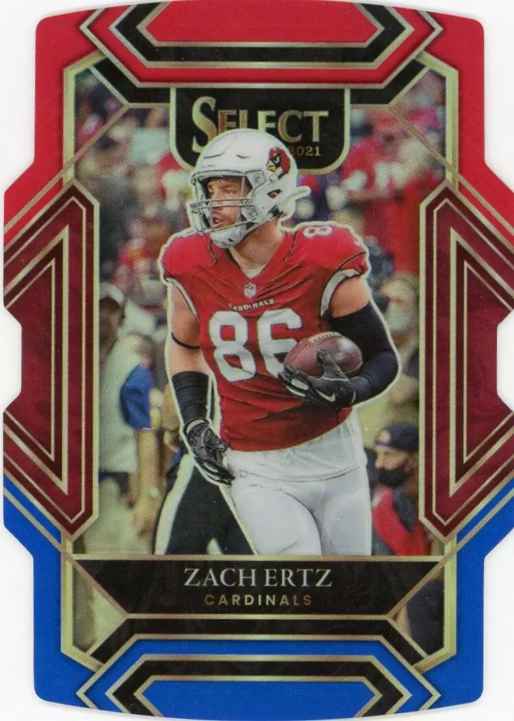 2021 Panini Select Red Blue Club Level #228 Zach Ertz Arizona Cardinals Football - Football Card Single