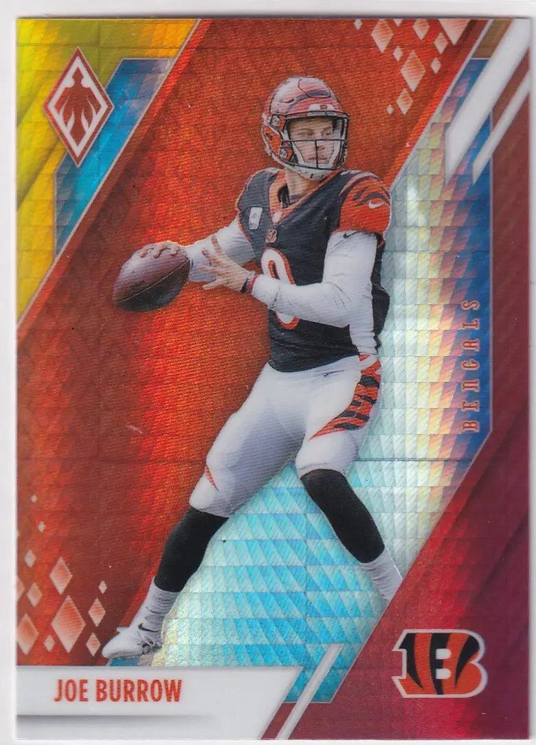 2021 PHOENIX #20 JOE BURROW HYPER- CINCINNATI BENGALS - Football Card Single