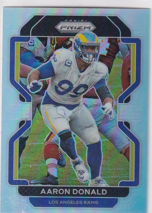 2021 PRIZM #69 AARON DONALD SILVER- LOS ANGELES RAMS - Football Card Single