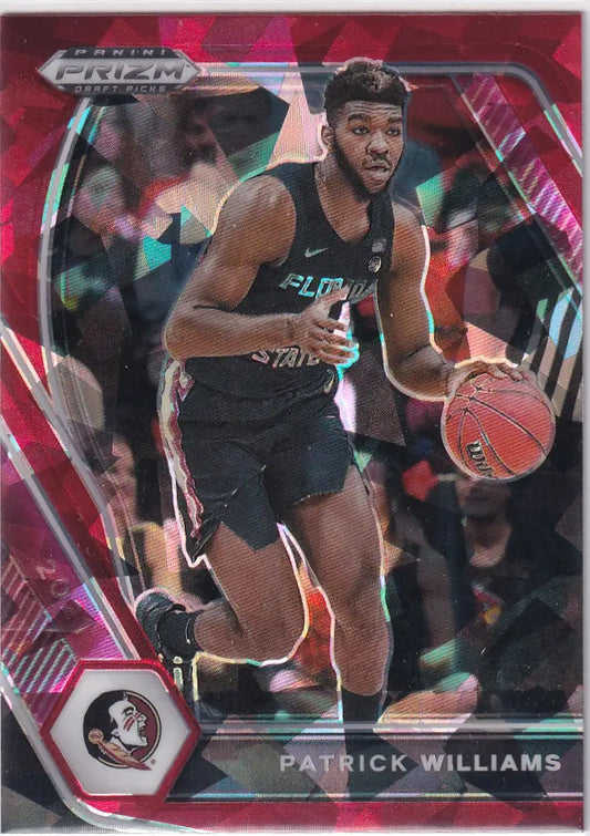 2021 PRIZM DRAFT PICK #47 PATRICK WILLIAMS RED CRACKED ICE- CHICAGO BULLS - Basketball Card Single