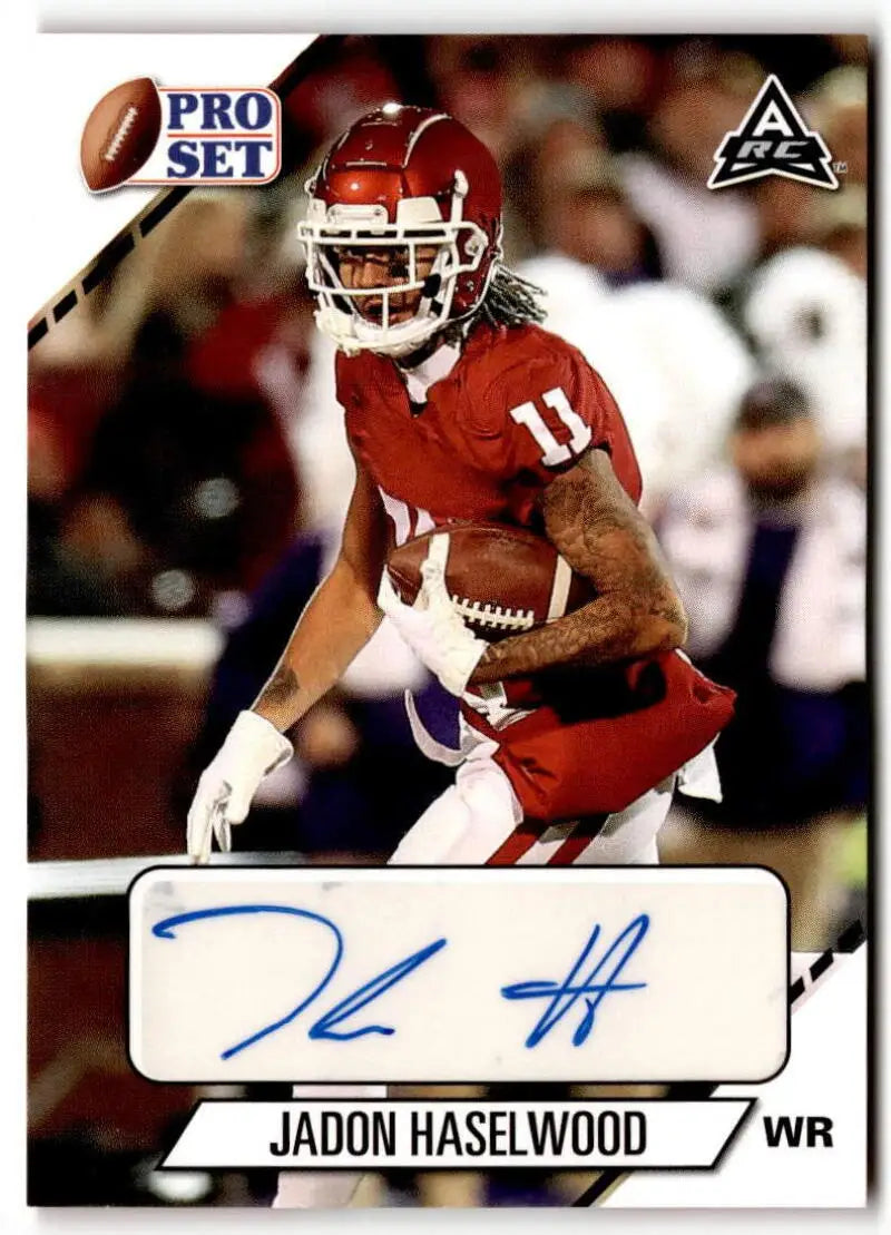 2021 Pro Set College Football Blaster Autographs White #PS-JH1 Jadon Ha ID:41161 - Football Card Box