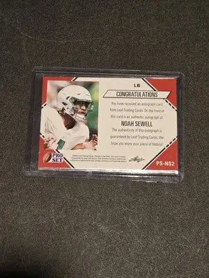 2021 Pro Set College Football #PS-NS2 Noah Sewell Autographs - Football Card Single