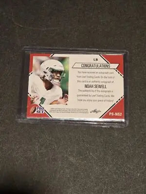 2021 Pro Set College Football #PS-NS2 Noah Sewell Autographs - Football Card Single