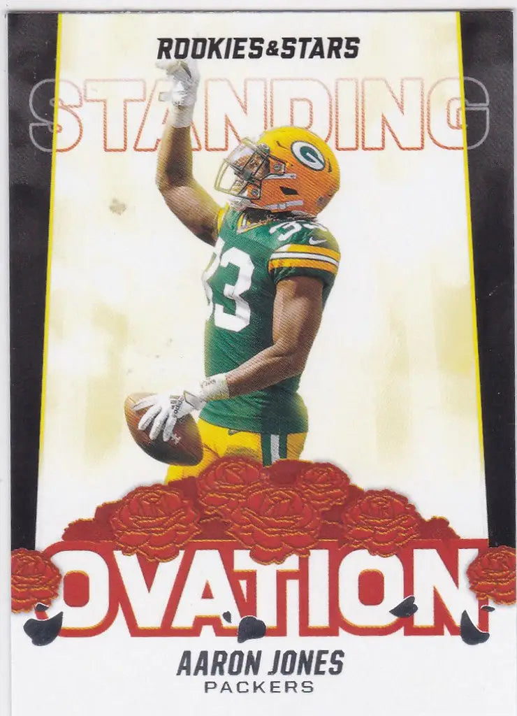 2021 Rookies & Stars #SO-13 Aaron Jones Ovation Green Bay Packers - Football Card Single