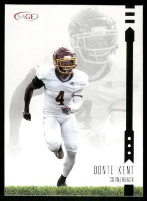 2021 SAGE Donte Kent #133 Football - Football Card Single