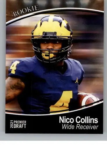 2021 SAGE Hit Premier Draft #12 Nico Collins NM Near Mint - Football Card Single