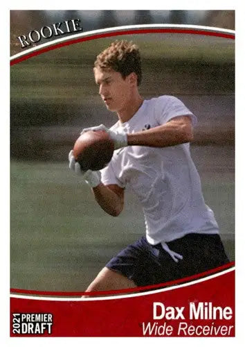 2021 SAGE Hit Premier Draft Red #147 Dax Milne NM-MT - Football Card Single