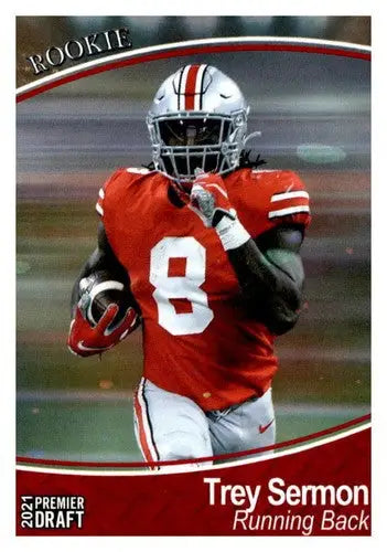 2021 SAGE Hit Premier Draft Red #168 Trey Sermon NM Near Mint - Football Card Single