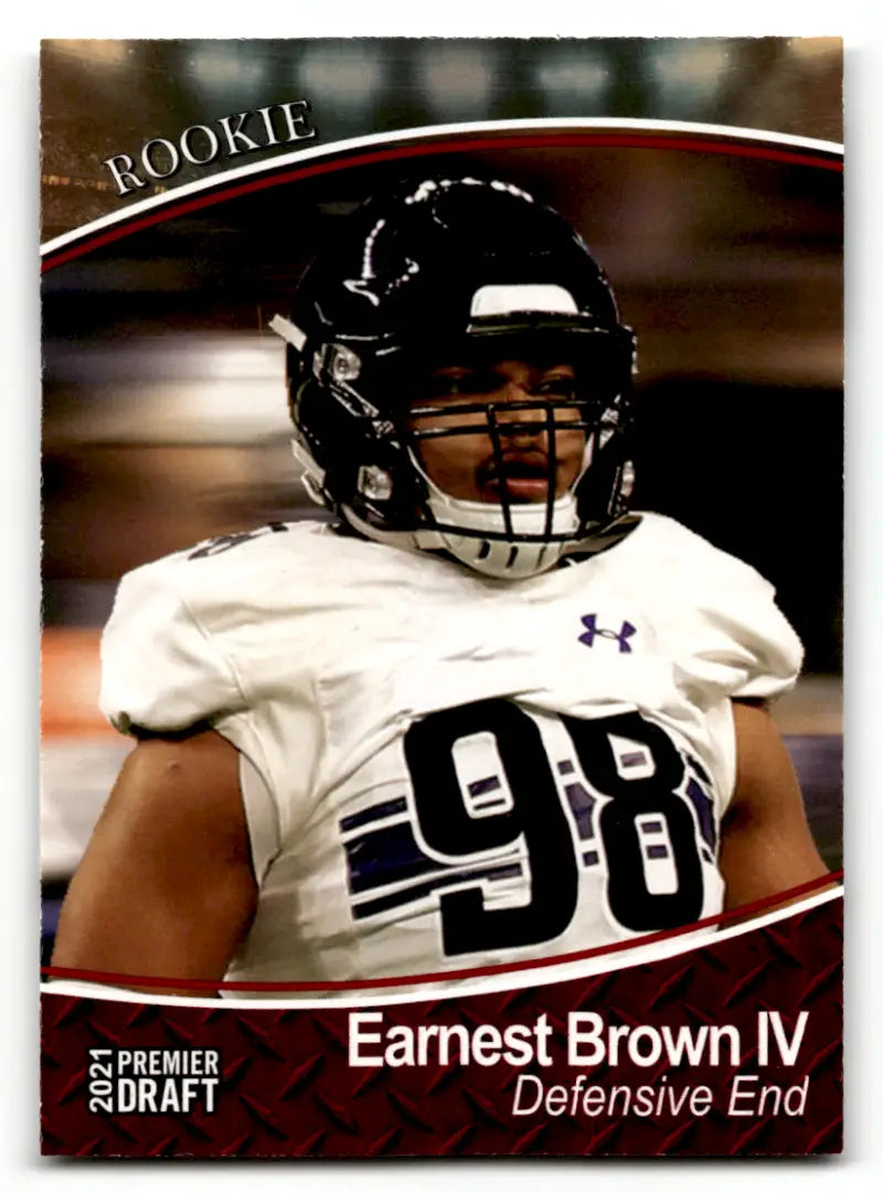 2021 SAGE Hit Premier Draft Red #36 Earnest Brown IV NM Near Mint ID:46781 - Football Card Single