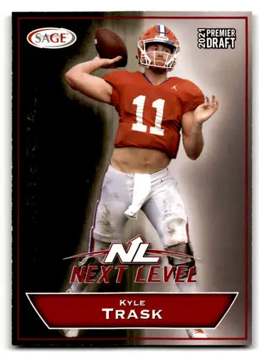 2021 SAGE Hit Premier Draft Red #37 Kyle Trask NM Near Mint Next Level ID:61822 - Football Card Single