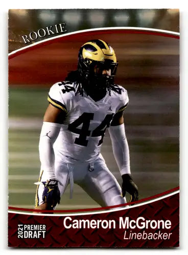 2021 SAGE Hit Premier Draft Red #72 Cameron McGrone NM-MT ID:46773 - Football Card Single