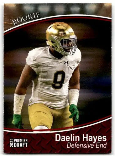 2021 SAGE Hit Premier Draft Red #74 Daelin Hayes NM-MT ID:43005 - Football Card Single