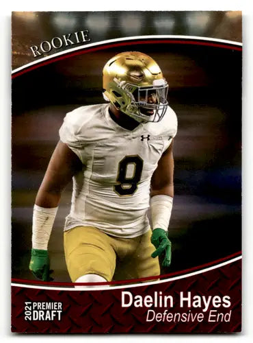 2021 SAGE Hit Premier Draft Red #74 Daelin Hayes NM Near Mint ID:61819 - Football Card Single