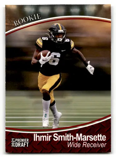 Original gloss of 2021 Sage Hit Premier Draft Ihmir Smith-Marsette football rookie card