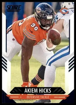 2021 Score Base Akiem Hicks Chicago Bears 128 - Football Card Single