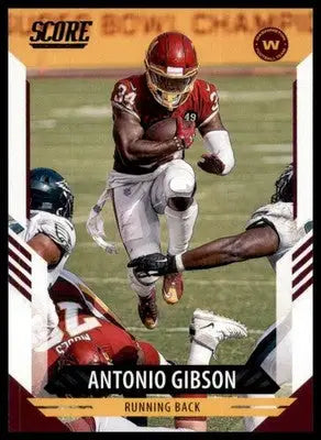 2021 Score Base Antonio Gibson Washington Football Team 80 - Football Card Single