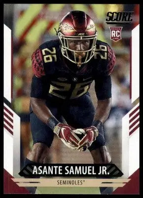 2021 Score Base Asante Samuel Jr. RC Florida State Seminoles 376 - Football Card Single