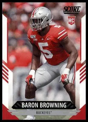 2021 Score Base Baron Browning RC Ohio State Buckeyes 385 - Football Card Single