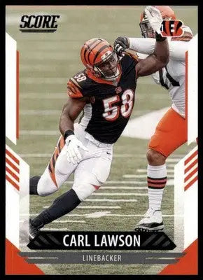 2021 Score Base Carl Lawson Cincinnati Bengals 102 - Football Card Single