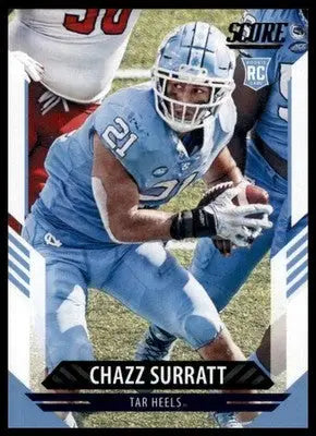 2021 Score Base Chazz Surratt RC North Carolina Tar Heels 356 - Football Card Single