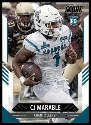 2021 Score Base CJ Marable RC Coastal Carolina Chanticleers 398 - Football Card Single