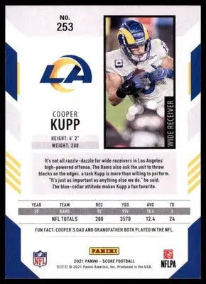 2021 Score Base Cooper Kupp Los Angeles Rams 253 - Football Card Single