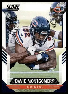 2021 Score Base David Montgomery Chicago Bears 123 - Football Card Single