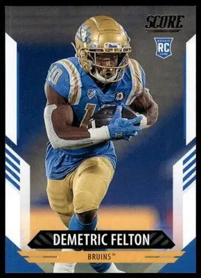 2021 Score Base Demetric Felton RC UCLA Bruins 319 - Football Card Single