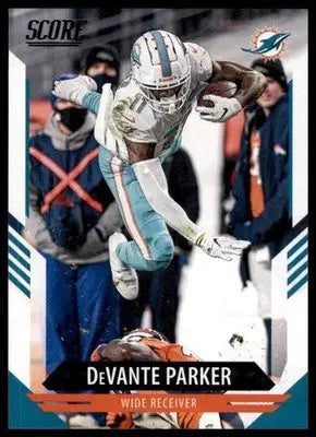 2021 Score Base DeVante Parker Miami Dolphins 30 - Football Card Single