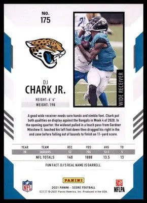 2021 Score Base DJ Chark Jr. Jacksonville Jaguars 175 - Football Card Single