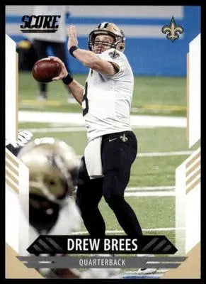 2021 Score Base Drew Brees New Orleans Saints 206 - Football Card Single