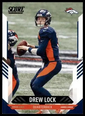 2021 Score Base Drew Lock Denver Broncos 215 - Football Card Single