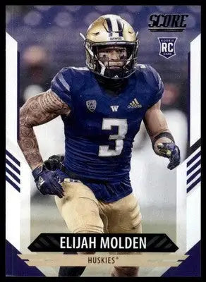 2021 Score Base Elijah Molden RC Washington Huskies 343 - Football Card Single